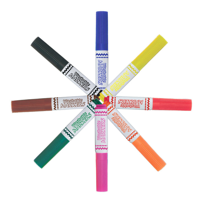 BAZIC Products BAZ1235 Washable Markers, Jumbo Classroom Pack, 200 Count, 8 Colors
