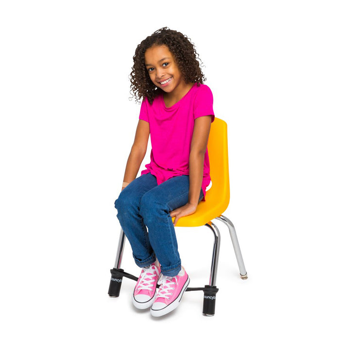 Bouncyband BBABBCBK Chair Band for Elementary School Chairs, Black