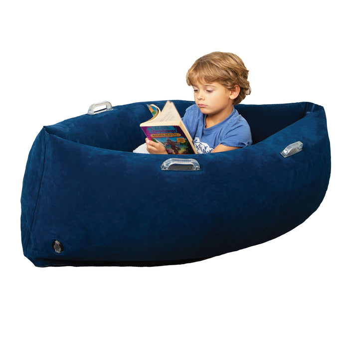 Bouncyband BBAPD48BU Comfy Hugging Peapod Sensory Pod, 48", Ages 3-6 Up to 4 Feet Tall, Blue