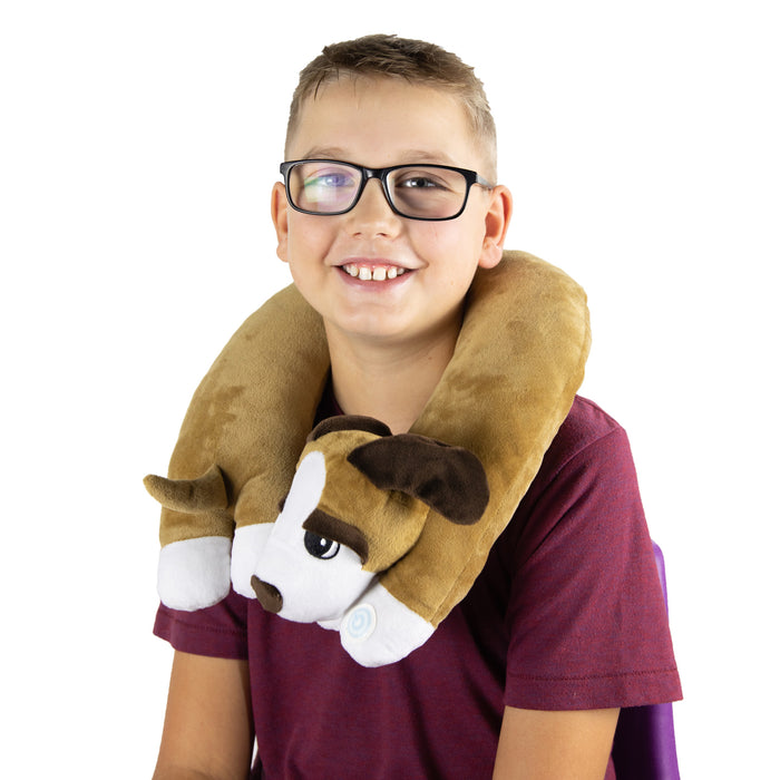 Bouncyband BBAVNDO Sensory Vibrating Neck Pillow - Puppy