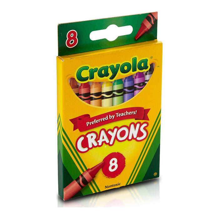 Crayola BIN3008 Crayons, Regular Size, 8 Colors