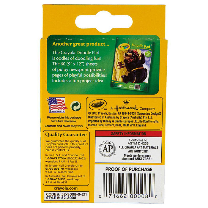 Crayola BIN3008 Crayons, Regular Size, 8 Colors
