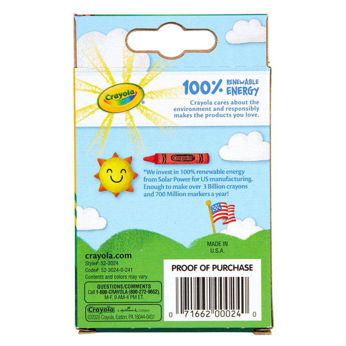 Crayola BIN3024 Crayons, Regular Size, 24 Count