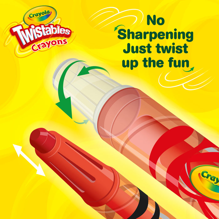 Crayola BIN529715 Mini Twistables Crayons, Pack of 10