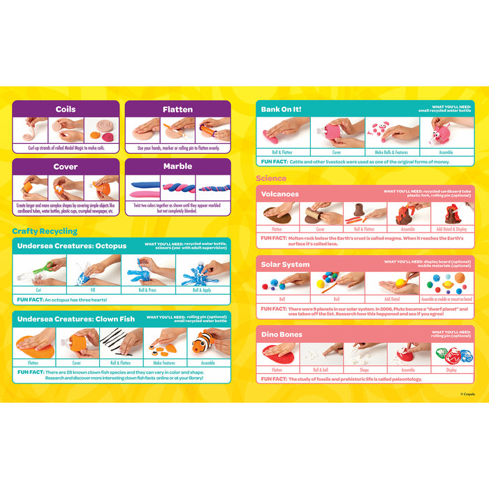 Crayola BIN570028 Model Magic, Modeling Clay Alternative, 15 Assorted Colors, 1 oz Packs, 30 Count