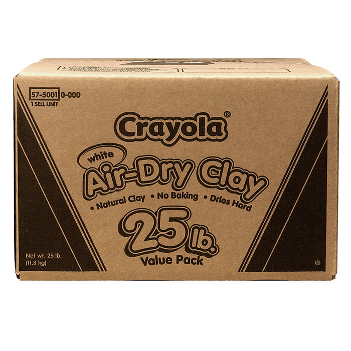 Crayola BIN575001 Air Dry Clay, 25 lbs., White