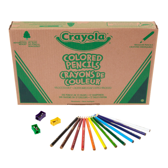 Crayola BIN687506 Colored Pencil Classpack, 240 Count