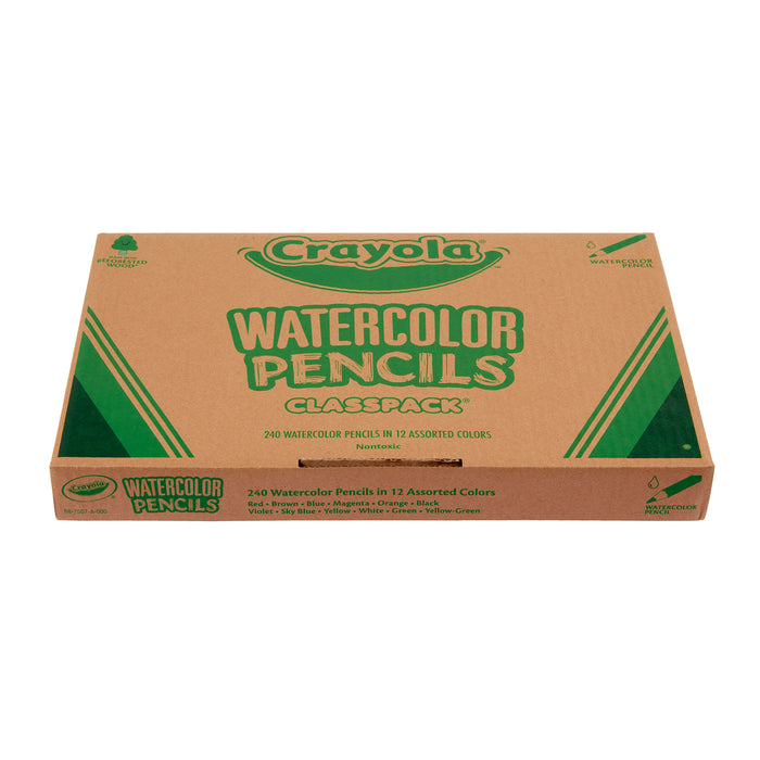 Crayola BIN687507 Watercolor Colored Pencils Classpack, 240 Pencils