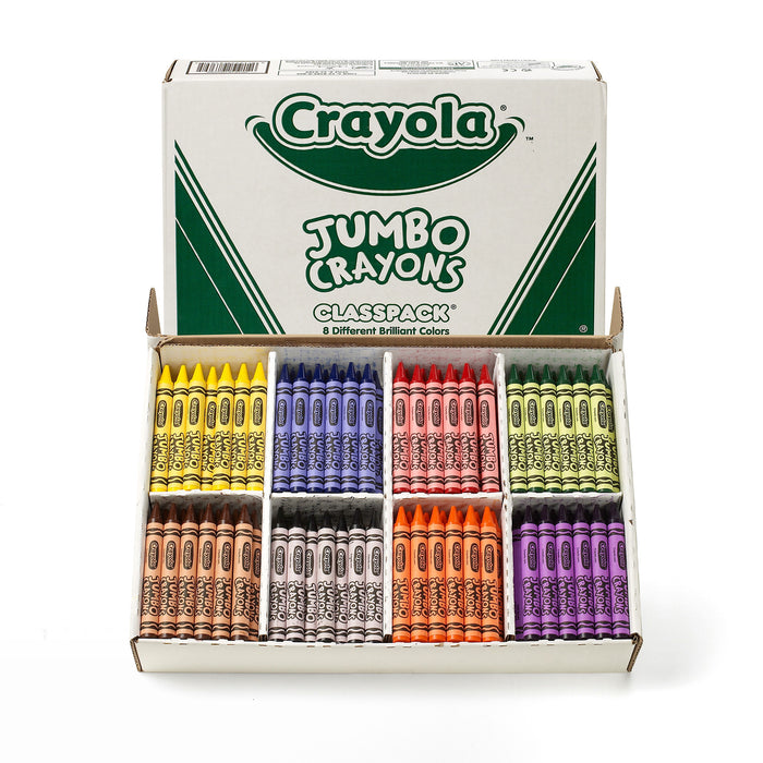 Crayola BIN8389 Crayon Classpack, Jumbo Size, 8 Colors, 200 Count
