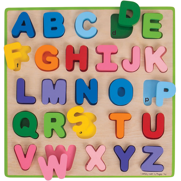 Bigjigs Toys BJTBB055 Chunky Alphabet Puzzle - Uppercase