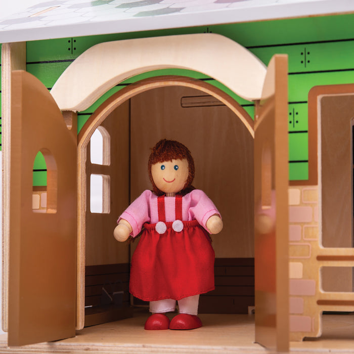 Bigjigs Toys BJTJT152 Cobblestone Farm Playset