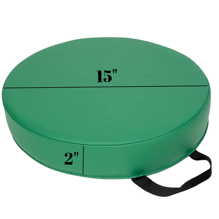 Bintiva BNVSCVRNDX6 Color Coded Vinyl Floor Cushions, Round, Set of 6