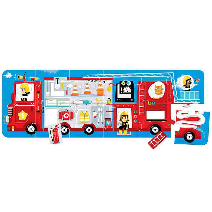 Banana Panda BPN49044 Make-a-Match Puzzle, Fire Truck