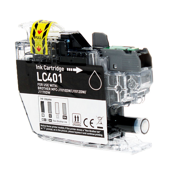 Brother Compatible LC401BK Ink Cartridge - Single Pack - Black