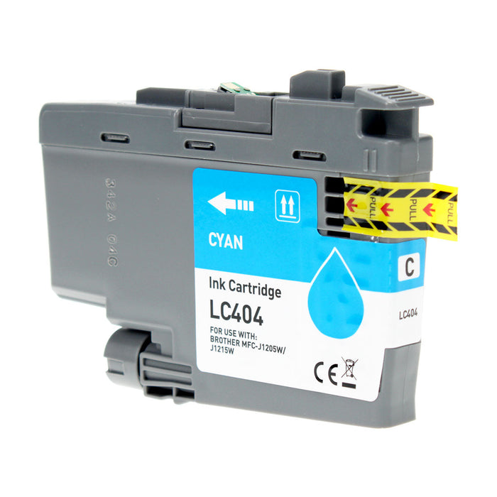 Brother Compatible LC404C Standard Yield Cyan Ink Cartridge