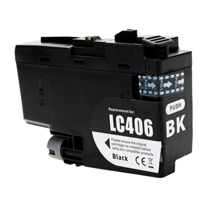 Brother Compatible LC406BK Ink Cartridge - Single Pack - Black
