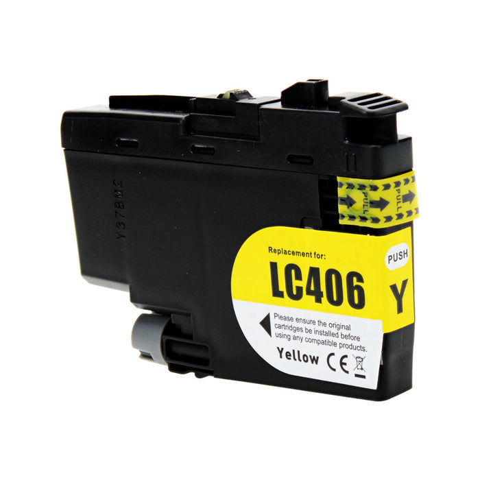 Brother Compatible LC406Y Ink Cartridge - Single Pack - Yellow