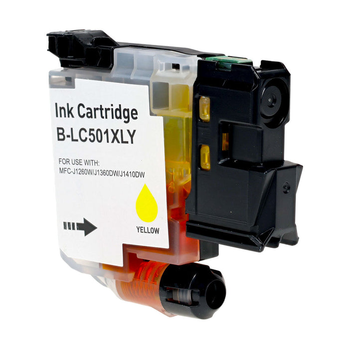 Brother Compatible LC501XLY High Yield Yellow Ink Cartridge