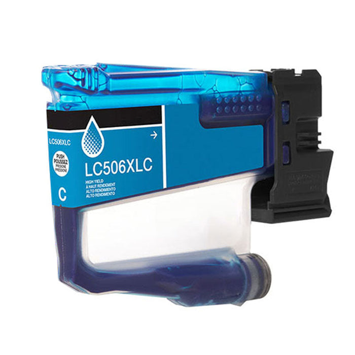Compatible Brother LC506XLC Inkjet Cartridge, Cyan 1500 High Yield