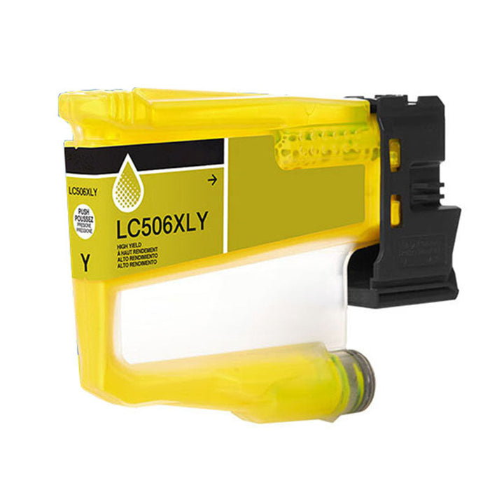 Compatible Brother LC506XLY Inkjet Cartridge, Yellow 1500 High Yield