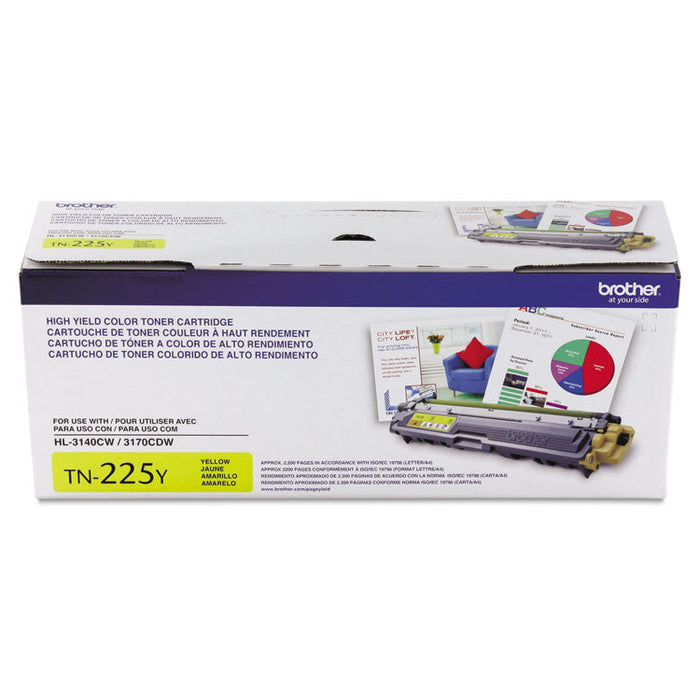 Brother TN225 High Yield Yellow Toner BROTHER