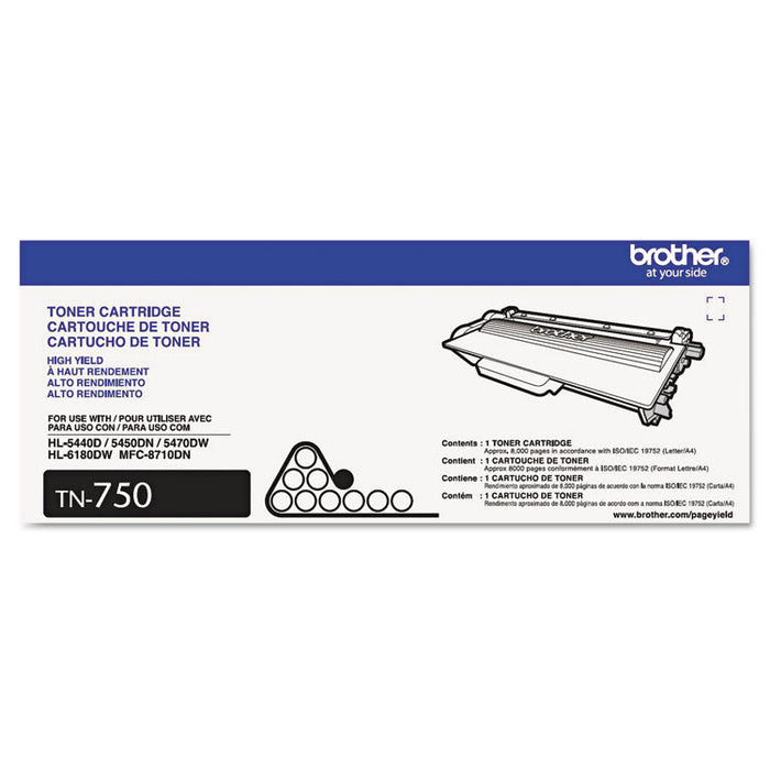 Brother TN750 High Yield Black Toner BROTHER