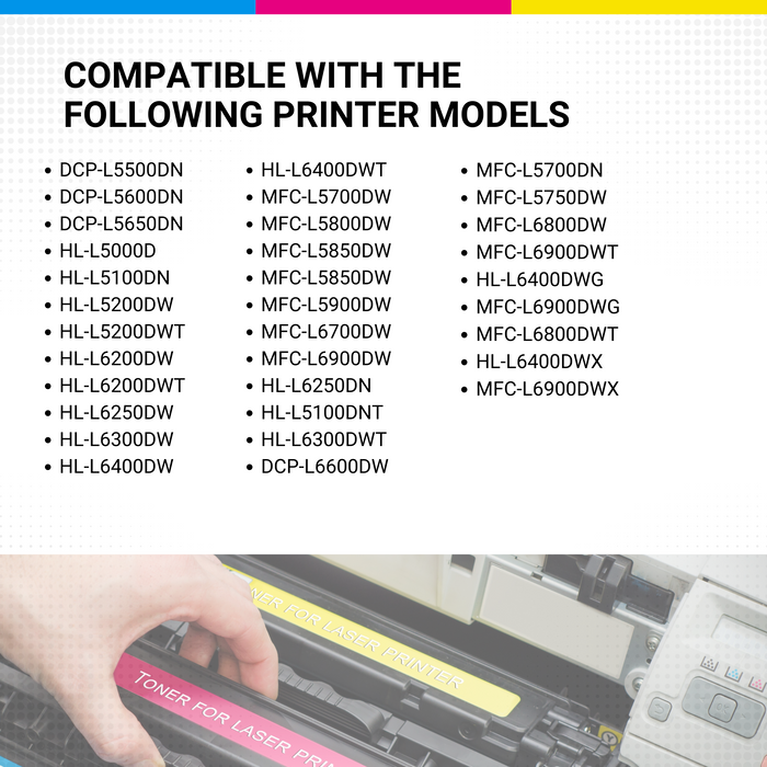 CW Outlet & Supplies Compatible TN820 Black Toner BROTHER