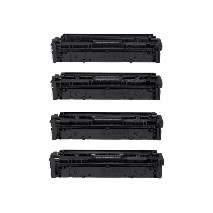 Compatible Canon 067H High-Capacity Black, Cyan, Magenta, Yellow Toner Cartridges