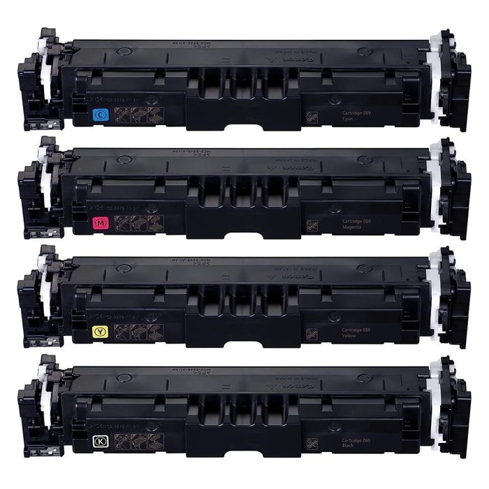 Compatible Canon 069 Black, Cyan, Magenta, Yellow Toner Cartridges