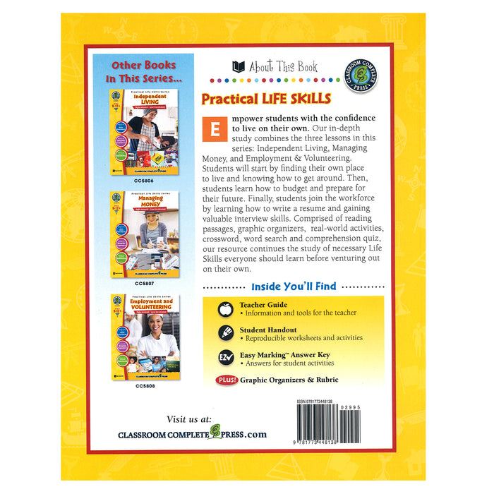 Classroom Complete Press CCP5809 Real World Life Skills: Practical Life Skills Big Book, Grade 9-12