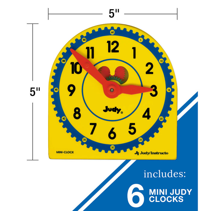 Judy CD-0768218489 Judy Clock Class Pack, 6 Clocks