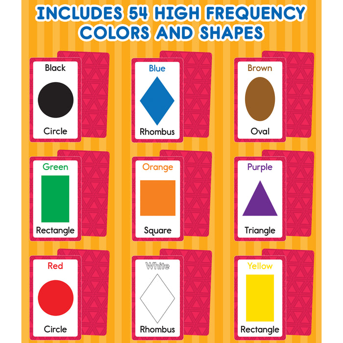 Brighter Child CD-0769646891 Colors and Shapes Flash Cards, 54 Cards