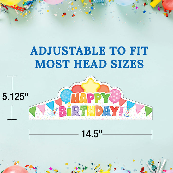 Carson Dellosa Education CD-101100 Happy Birthday Crowns, Pack of 30