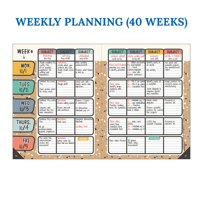 Carson Dellosa Education CD-105047 We Belong Teacher Planner