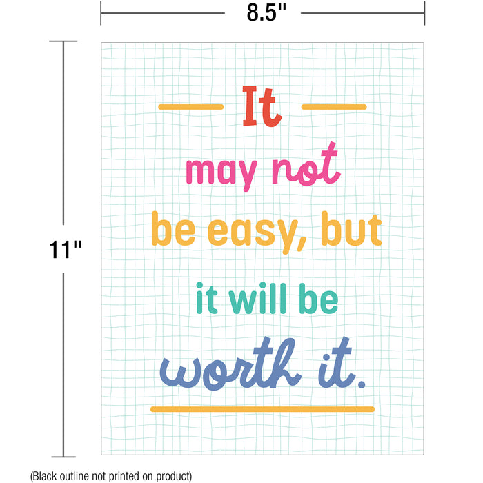 Carson Dellosa Education CD-106009 Mini Posters: Growth Mindset Quotes Poster Set, 12 Pieces