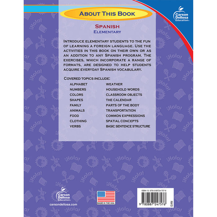 Carson Dellosa Education CD-4300 Skills for Success Spanish Resource Book, Grades K-5, Paperback