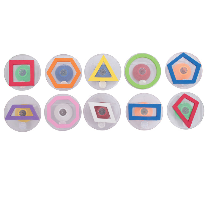 READY 2 LEARN CE-6736 Giant Stampers - Geometric Shapes - Outline - Set of 10