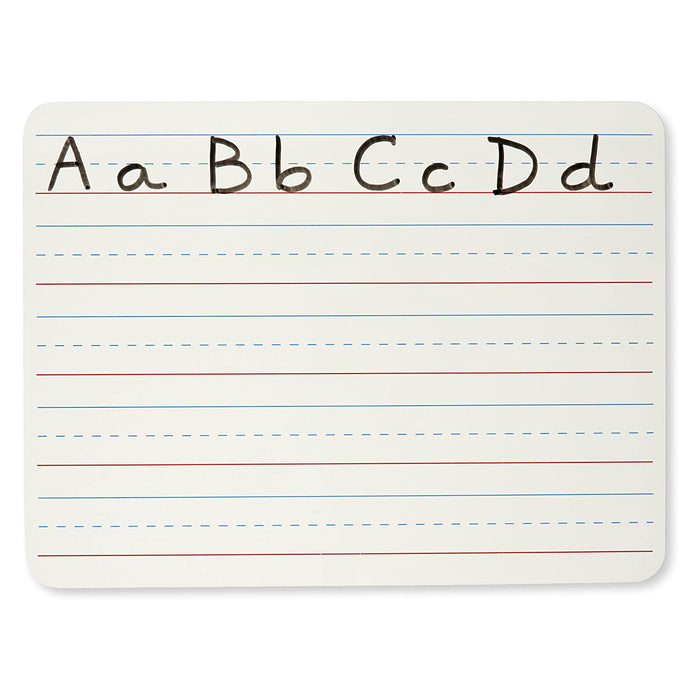 Charles Leonard CHL35120 Dry Erase Board, Two-Sided Lined/Plain, 9" x 12"