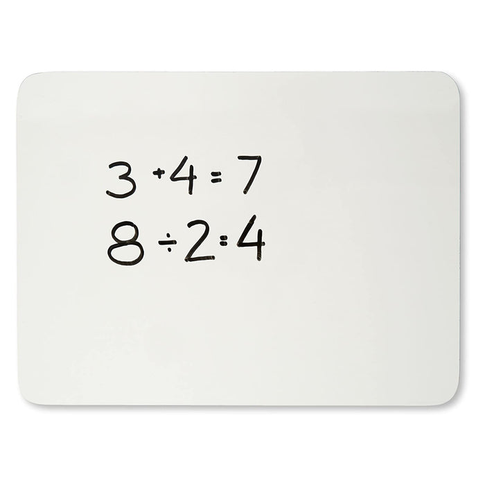 Charles Leonard CHL35120 Dry Erase Board, Two-Sided Lined/Plain, 9" x 12"