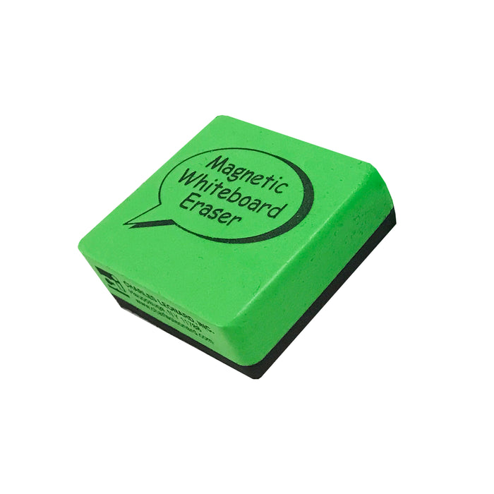 Charles Leonard CHL74542 Magnetic Whiteboard Eraser, 2" x 2", Green, Pack of 12