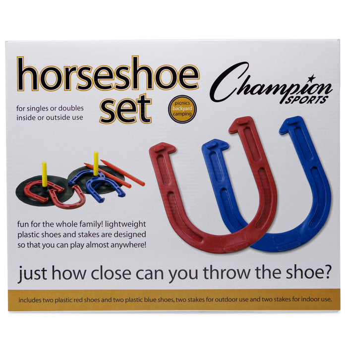 Champion Sports CHSIHS1 Rubber Horseshoe Set