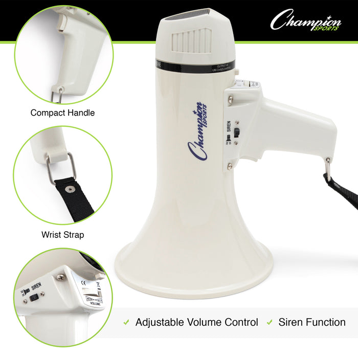 Champion Sports CHSMP4W Megaphone, 400 Yard Range