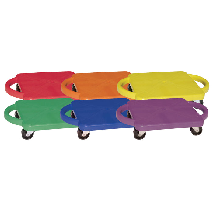 Champion Sports CHSPGHSET Plastic Standard Scooter Set with Handles, Set of 6