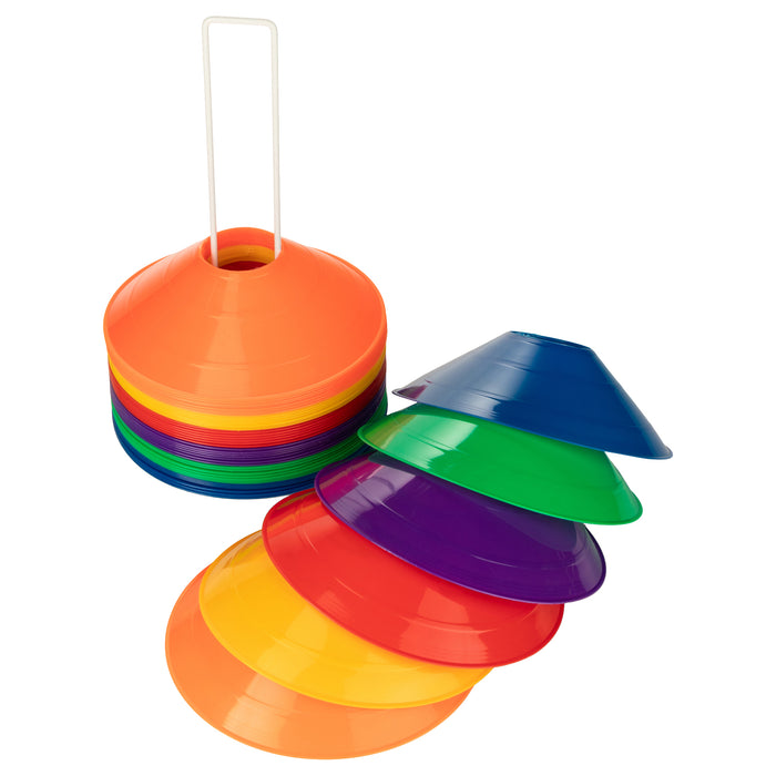 Champion Sports CHSSCXSET Saucer Field Cone Set, Set of 48