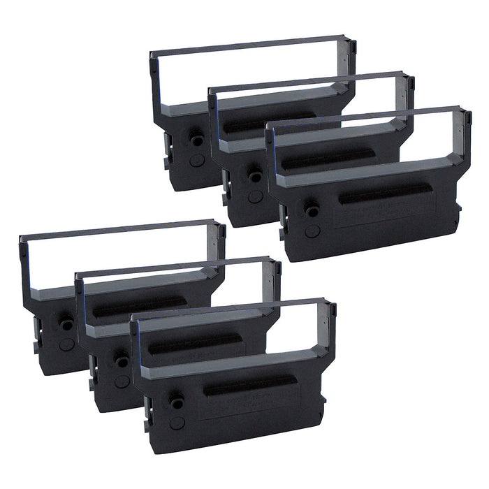 Compatible CITIZEN IR-61B Printer Ribbon, Black, 6 Pack Value Pack