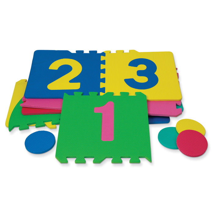 WonderFoam CK-4384 Hopscotch Puzzle Mat, 12" x 12", 26 Pieces
