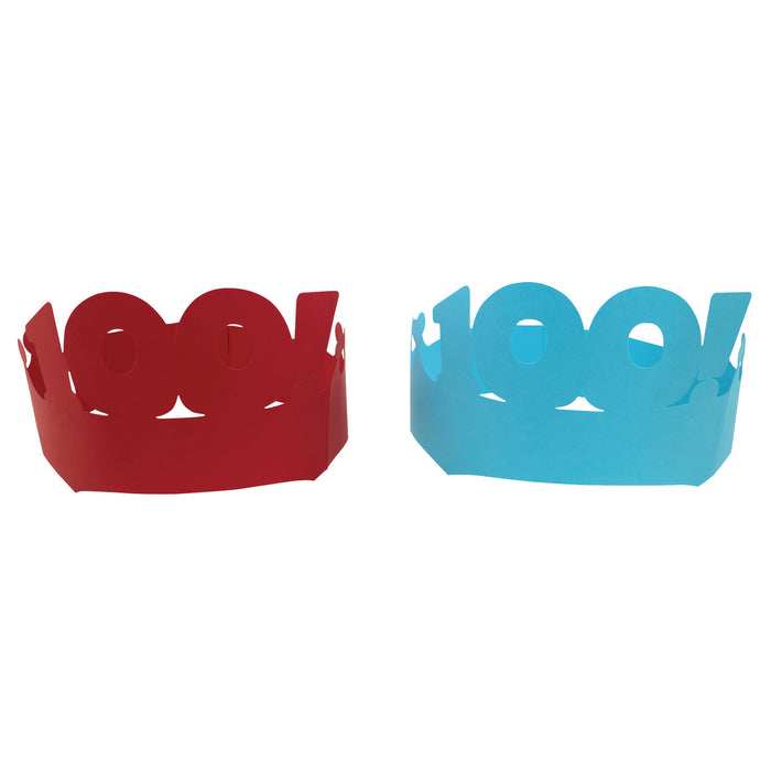 Creativity Street CK-4670 100 Days of School Paper Crowns, 4.5" x 24.75", 25 Pieces