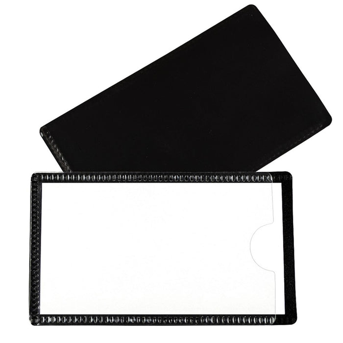 C-Line CLI87700 Slap 'N Go Magnetic Holders, Side Load, 4-1/4 x 2-1/2, Black, Pack of 10