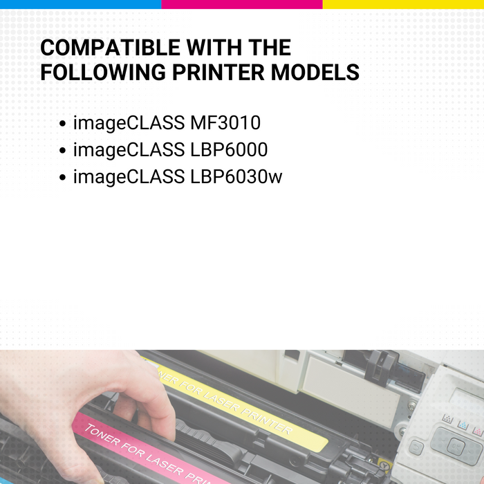 CW Outlet & Supplies Compatible 3484B001AA CRG125 Black Toner CANON