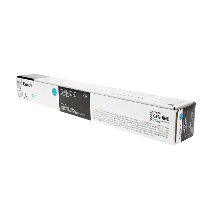 OEM Canon GPR-61 (3764C003) Toner Cartridge, Cyan 60K Yield